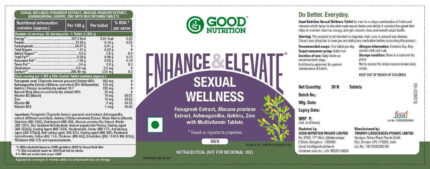 Buy Enhance & Elevate Sexual Wellness Tablet