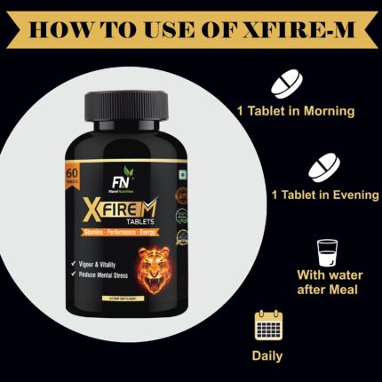 Buy Floral Nutrition X-FireM Shilajit Tablets Online in USA, UK