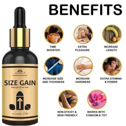 Buy Intimify Size Gain Massage Oil Online in USA, UK