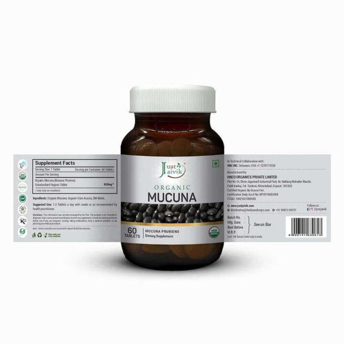 Buy Just Jaivik Organic Mucuna Tablet