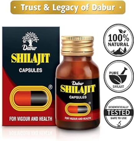 Dabur Shilajit Ayurvedic Capsules