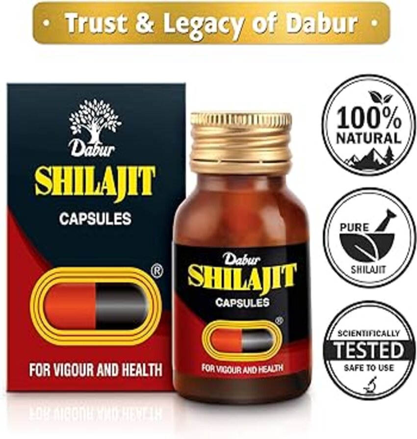 Dabur Shilajit Ayurvedic Capsules