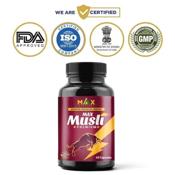 Max Ayurveda Musli Premium Capsules Online in USA, UK