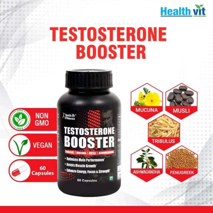 Purchase Healthvit Fitness Testosterone Booster Capsule Online in USA, UK